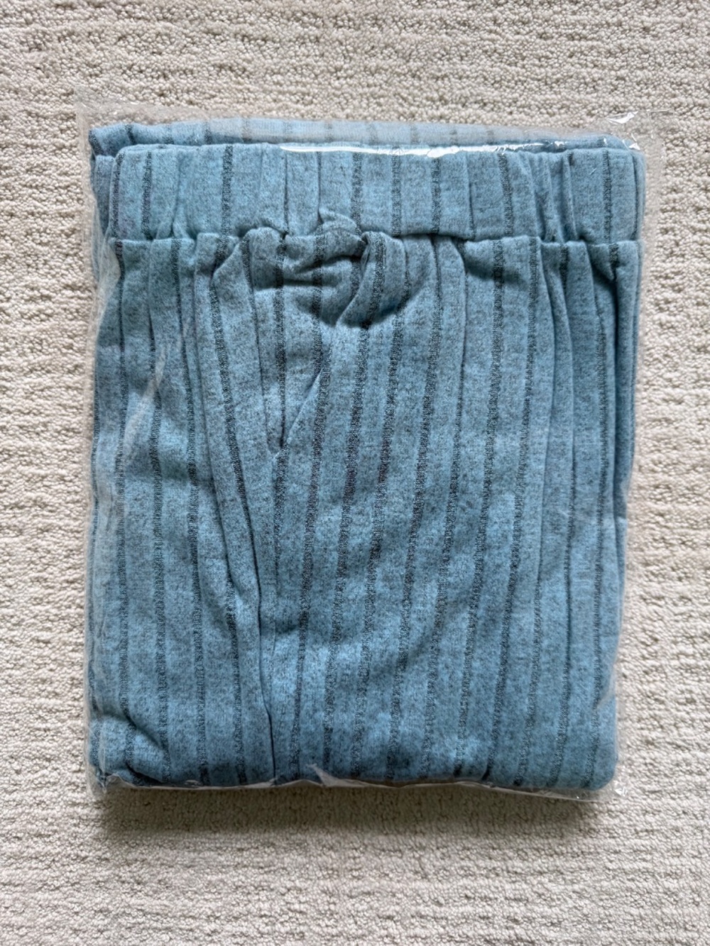 LEO ROSI | Women's Blue Long Sleeve Ribbed Knit Lounge Set Sz XL - Picture 4 of 4